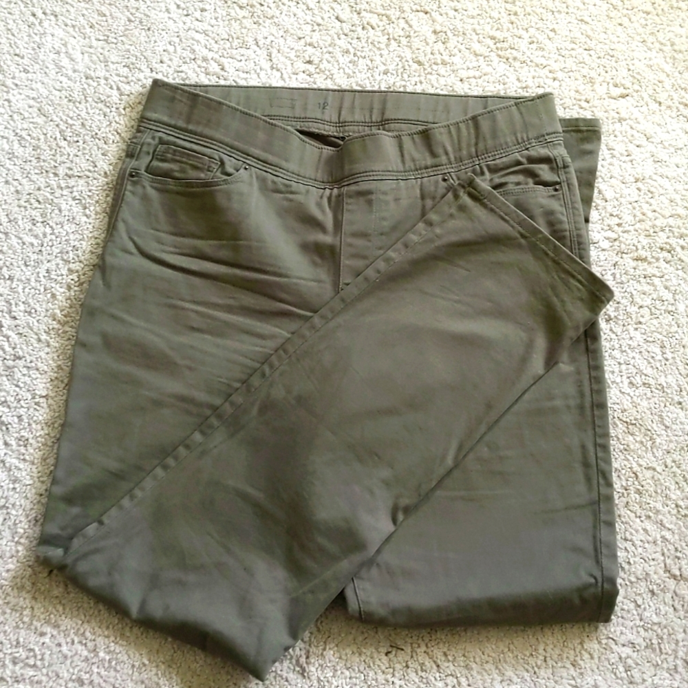 Army green leggings